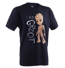 Pánské tričko Guardians Of The Galaxy 2 Strážci Galaxie 2: I Am Groot Scribbles (M) černé
