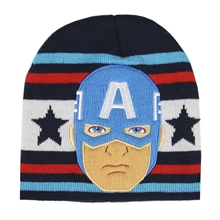 Dětská zimní čepice Marvel: Captain America (univerzální) černý akryl