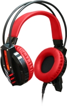Redragon, CHRONOS herní sluchátka s mikrofonem, ovládání hlasitosti, černá, 3.5 mm jack + USB (PC)