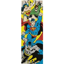 Plakát na dveře DC Comics: Superhrdinové (53 x 158 cm) 150 g