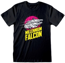 Pánské tričko Star Wars Hvězdné Války: Millenium Falcon Circle (S) černé bavlna