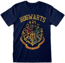 Pánské tričko Harry Potter: Hogwarts (2XL) modrá bavlna