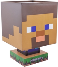 Plastová dekorativní 3D lampa Minecraft: Steve Icon (výška 26 cm)