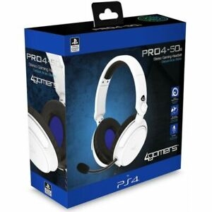 4Gamers PRO4-50S Officially Licensed Stereo Headset (White) (PS4)