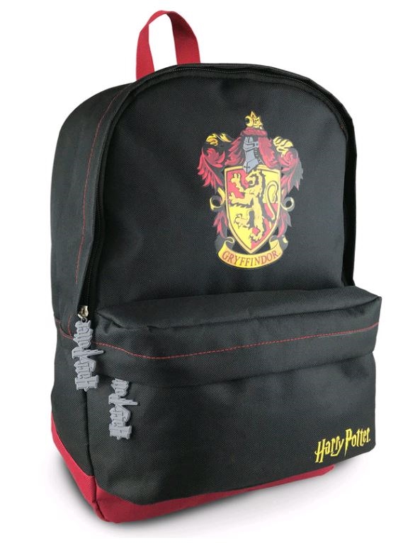 Batoh Harry Potter: Erb Nebelvíru - Gryffindor (objem 16 litrů 28 x 38 x 15 cm) černý polyester
