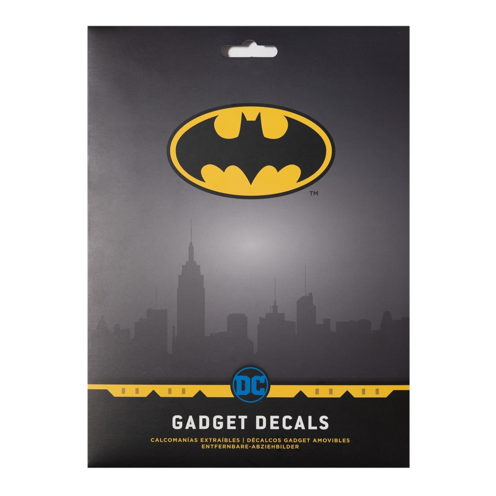Samolepky na elektroniku DC Comics Batman: set 4 listů - 35 samolepek (16,5 x 23 cm)