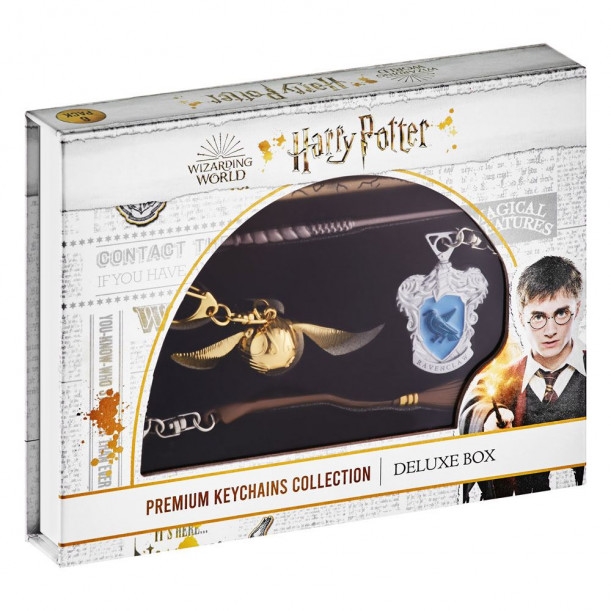 Klíčenky Harry Potter - Premium Keychains Collection Deluxe Box (6 pack)