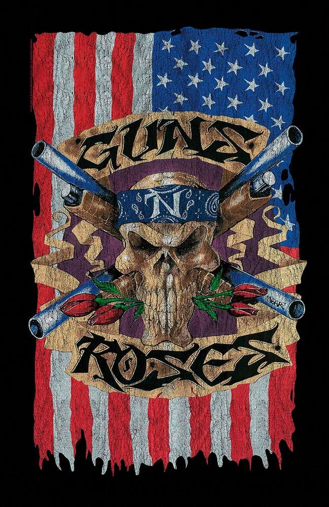 Textilní plakát - vlajka Guns'N'Roses: Flag (70 x 106 cm)
