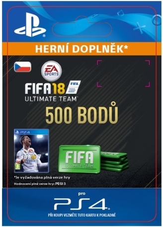 FIFA 18 Ultimate Team - 500 FIFA Points (PS4)