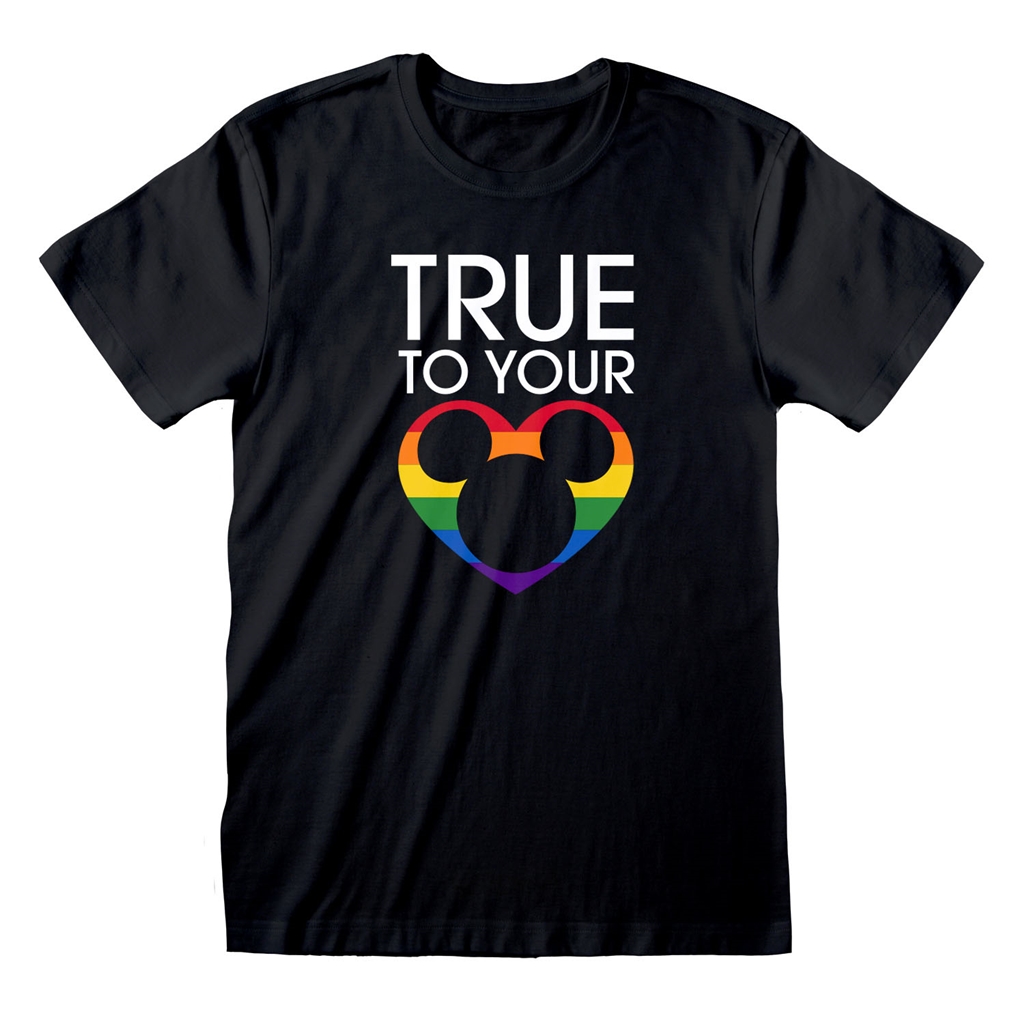 Pánské tričko Disney Mickey Mouse: True To Your Heart (2XL) černá bavlna