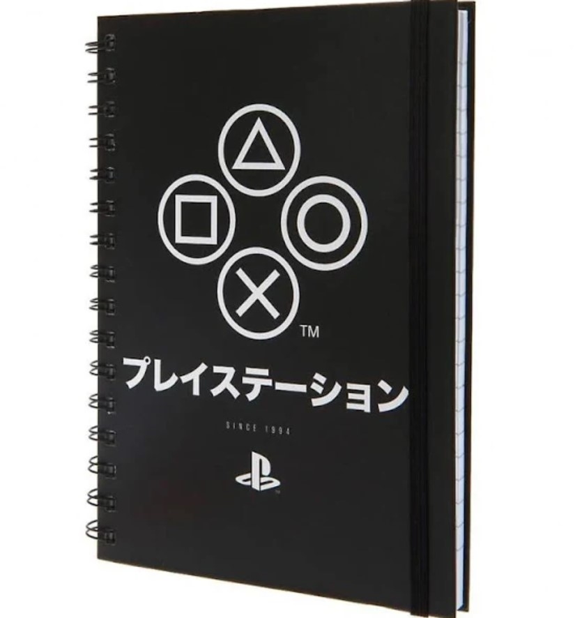 Blok-zápisník Playstation: Onyx (15 x 16 cm) černý