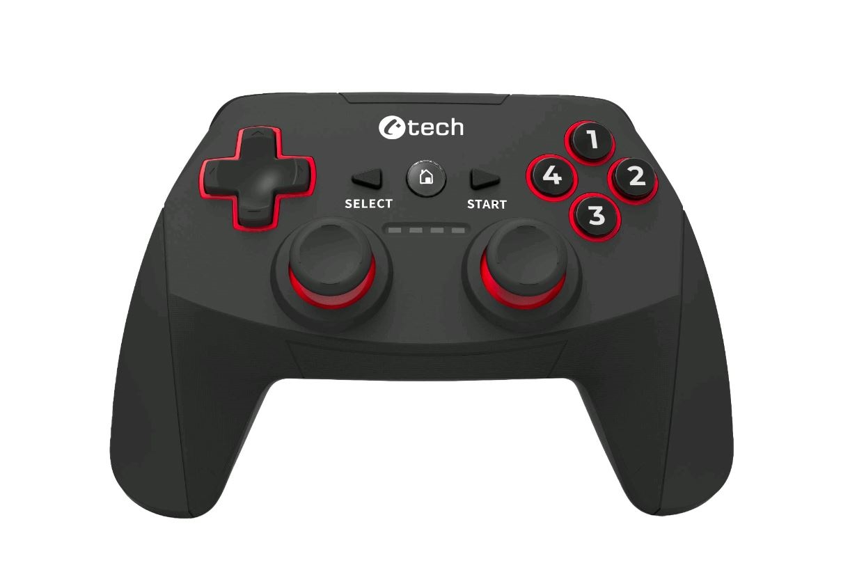 Gamepad C-TECH Khort, 2x analog, X-input, vibrační, bezdrátový, USB (PC/PS3)