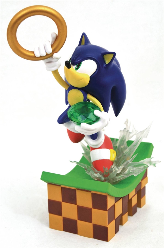 Diamond Sonic The Hedgehog - Sonic Gallery PVC Statue (23 cm) (Poškozený produkt)