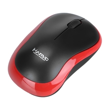 Marvo optická bezdrátová kancelářská myš DWM100RD, 1000DPI, 2.4 GHz, 3tl. - černo-červená (PC)