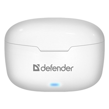 Defender Twins 903 sluchátka s mikrofonem, TWS, Bluetooth - bílé