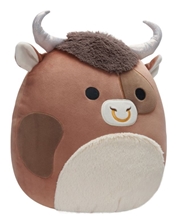 Squishmallows - 30 cm plyšák - Brown Spotted Bull