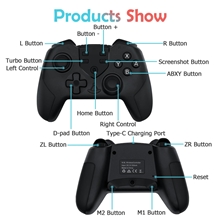 Dual Vibration Wireless Controller with Wake Up Function - Black (PC/SWITCH)
