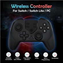 Dual Vibration Wireless Controller with Wake Up Function - Black (PC/SWITCH)