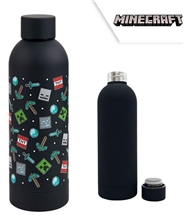 Nerezová láhev Minecraft - černá (500 ml)
