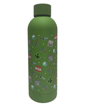 Nerezová fľaša Minecraft - zelená (500 ml)