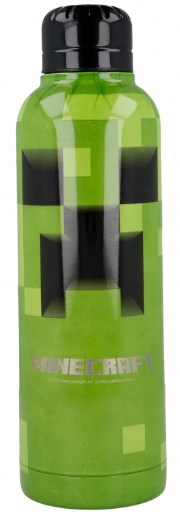 Nerezová láhev na pití Minecraft: Creeper Face (objem 515 ml)