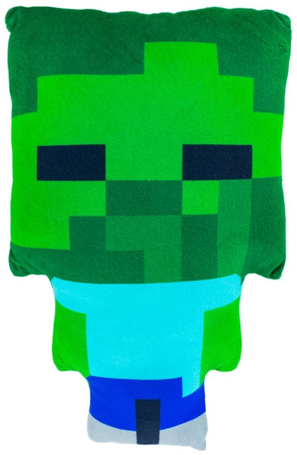 3D polštář Minecraft: Zombie (17 x 27 cm)
