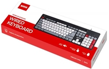 Marvo KB005 drôtová klávesnica CZ/SK - čierno-červená (PC)