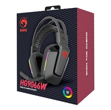 Marvo HG9066W, herná náhlavná súprava, ovládanie hlasitosti, čierna, PS4, PS5, Xbox One, PC, 50 mm meniče typu bluetooth