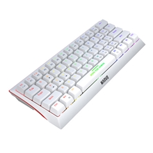 Marvo KG962G EN - R, klávesnice US, herní, mechanická typ drátová (USB), bílá, podsvícená, červené spínače