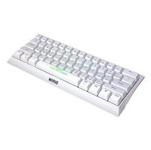 Marvo KG962G EN - R, klávesnice US, herní, mechanická typ drátová (USB), bílá, podsvícená, červené spínače