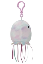 Squishmallows - 9 cm Clip On plyšák - Tie Dye Jellyfish