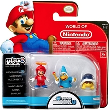 World of Nintendo Micro Land - Super Mario Bros: Propeller Mario, Magikoopa and Buzzy Beetle