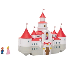 Super Mario Bros: The Movie - Mushroom Kingdom Castle Playset + Mario and Peach Mini Figures