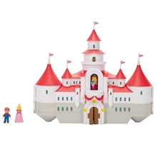 Super Mario Bros: The Movie - Mushroom Kingdom Castle Playset + Mario and Peach Mini Figures