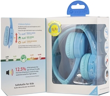 BuddyPhones Travel - dětská cestovní sluchátka, skládací - modrá