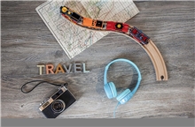 BuddyPhones Travel - dětská cestovní sluchátka, skládací - modrá