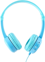BuddyPhones Travel - dětská cestovní sluchátka, skládací - modrá