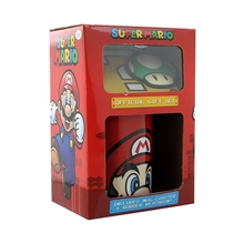 Dárkový set Nintendo Super Mario: hrnek - přívěsek - tácek (objem hrnku 315 ml)