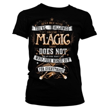 Dámské tričko Harry Potter - Magic, černé