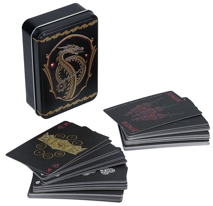 Hrací karty v boxu House Of The Dragon Rod Draka: Drak (8 x 11 x 3 cm)