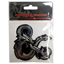 Samolepka Dungeons and Dragons - Logo s metalickým efektem