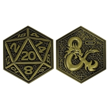 Sběratelská mince Dungeons & Dragons D20