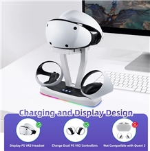 JYS Magnetic Charging Display Stand for PS VR2 Controller - White (PS5)