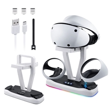 Nabíjecí stojan JYS Magnetic Charging Display Stand pro PS VR2 - White (PS5)