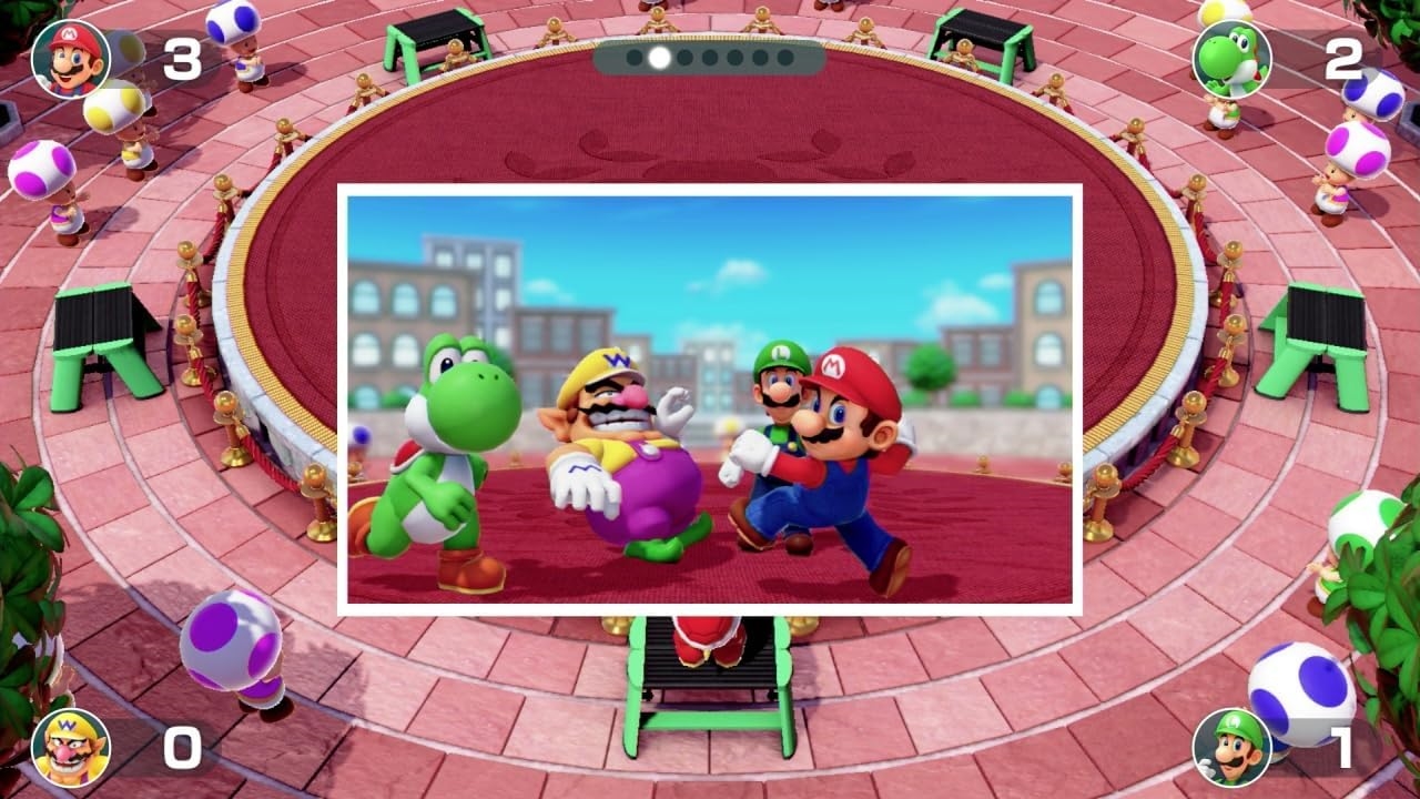 Super Mario Party (SWITCH) + Ovládače Joy-Con Pastel Purple / Pastel Green (SWITCH)