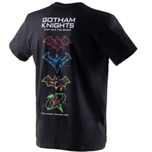 Pánské tričko Gotham Knights Gothamští rytíři: Vstup do rytíře (L) černá bavlna