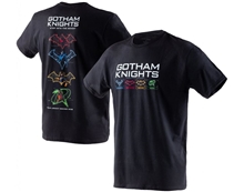 Pánské tričko Gotham Knights Gothamští rytíři: Vstup do rytíře (L) černá bavlna