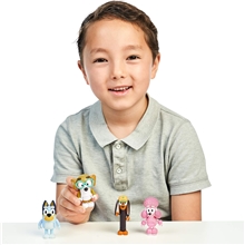 Figurky Bluey 4-Pack - Bluey & Friends - Přátelé