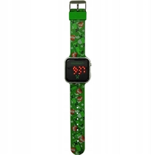 Detské LED hodinky Minecraft - Creeper (zelené)