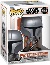 Funko POP! Disney Star Wars: The Mandalorian - The Mandalorian with Dasksaber